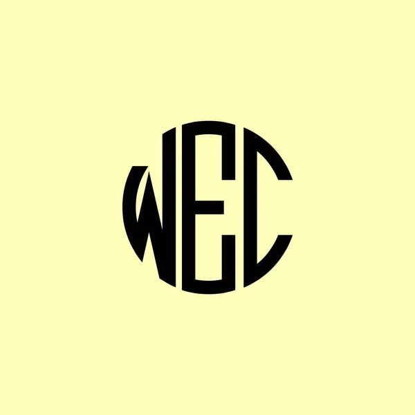 Kreative Runde Anfangsbuchstaben Wec Logo Wird Geeignet Sein Für Welches — Stockvektor