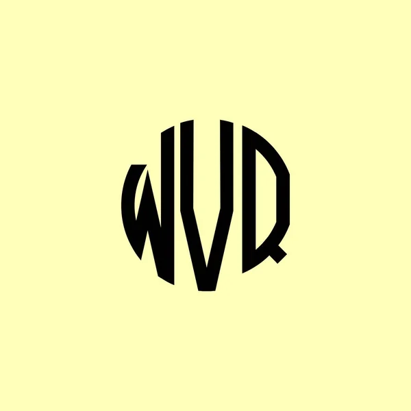 Creative Στρογγυλεμένα Αρχικά Γράμματα Λογότυπο Wvq Είναι Κατάλληλο Για Ποια — Διανυσματικό Αρχείο