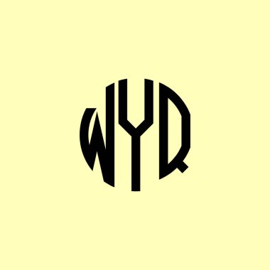 Yaratıcı Yuvarlak Harfler WYQ logosu. Bu başlangıç için hangi şirket veya markanın adı uygun olacaktır.