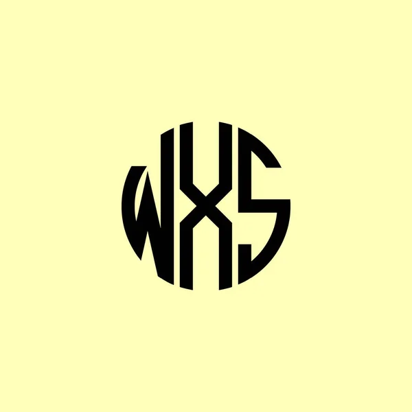 Lettres Initiales Arrondies Créatives Logo Wxs Conviendra Pour Quelle Entreprise — Image vectorielle