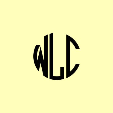 Yaratıcı Yuvarlak Harfler WLC Logosu. Bu başlangıç için hangi şirket veya markanın adı uygun olacaktır.