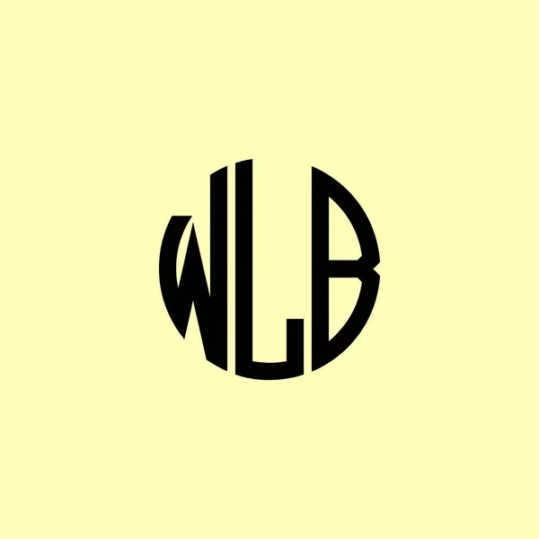 Творчі Округлені Початкові Літери Логотип Wlb Підійде Якої Компанії Або — стоковий вектор
