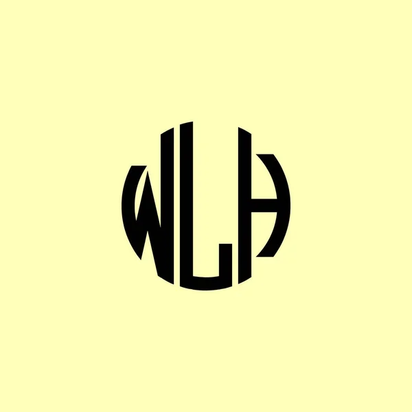 Creative Στρογγυλεμένα Αρχικά Γράμματα Wlh Λογότυπο Είναι Κατάλληλο Για Ποια — Διανυσματικό Αρχείο