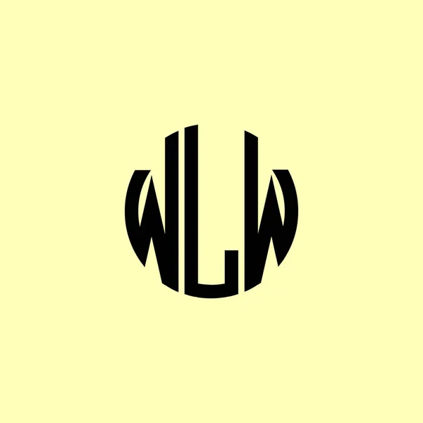 Creative Στρογγυλεμένα Αρχικά Γράμματα Wlw Λογότυπο Είναι Κατάλληλο Για Ποια — Διανυσματικό Αρχείο