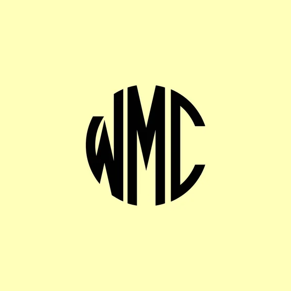 Creative Στρογγυλεμένα Αρχικά Γράμματα Wmc Λογότυπο Είναι Κατάλληλο Για Ποια — Διανυσματικό Αρχείο