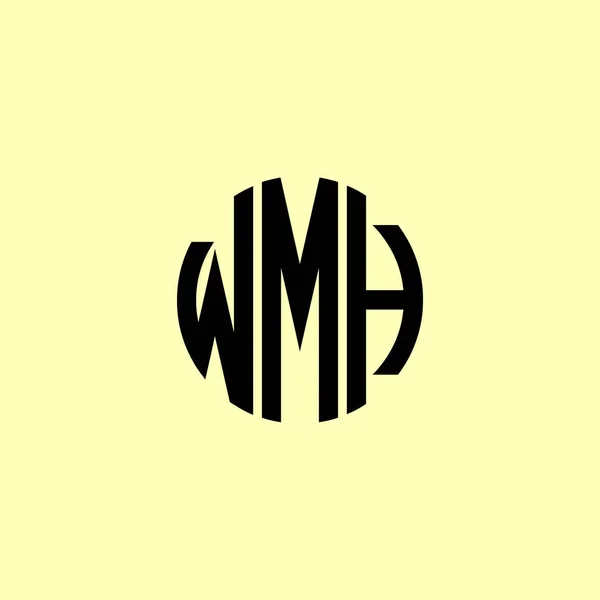 크리에이티브 레퍼토리 Wmh Logo 회사나 브랜드 단계에 적합할 것입니다 — 스톡 벡터