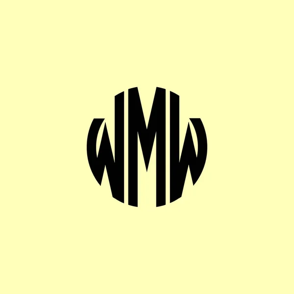 Creative Zaoblené Počáteční Písmena Wmw Logo Bude Vhodné Pro Kterou — Stockový vektor