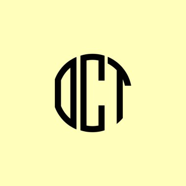 Yaratıcı Yuvarlak Harfler OKT logosu. Bu başlangıç için hangi şirket veya markanın adı uygun olacaktır.