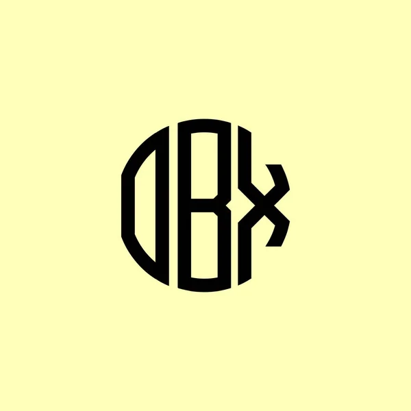 Logo Obx Zaokrouhlených Počátečních Písmen Creative Bude Vhodné Pro Kterou — Stockový vektor