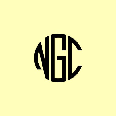 Yaratıcı Yuvarlak Harfler NGC logosu. Bu başlangıç için hangi şirket veya markanın adı uygun olacaktır.