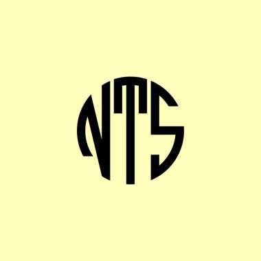 Yaratıcı Yuvarlak Harfler NTS logosu. Bu başlangıç için hangi şirket veya markanın adı uygun olacaktır.