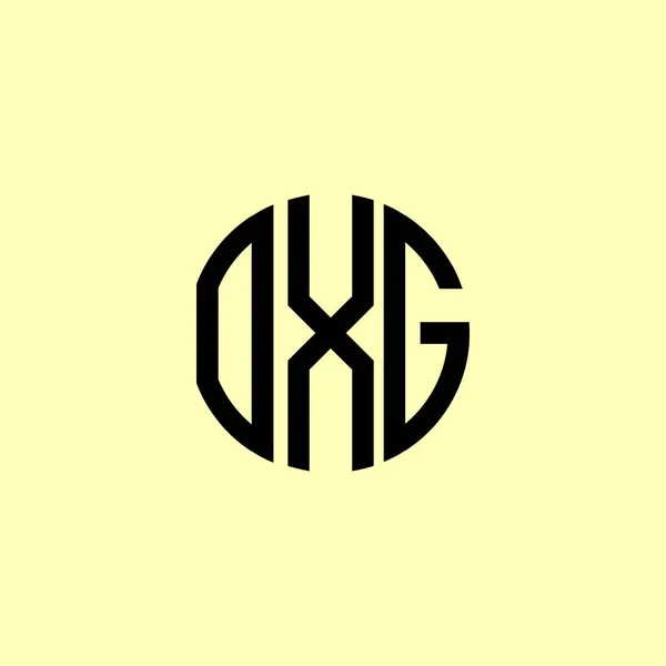 Logo Oxg Zakulacených Počátečních Písmen Creative Bude Vhodné Pro Kterou — Stockový vektor