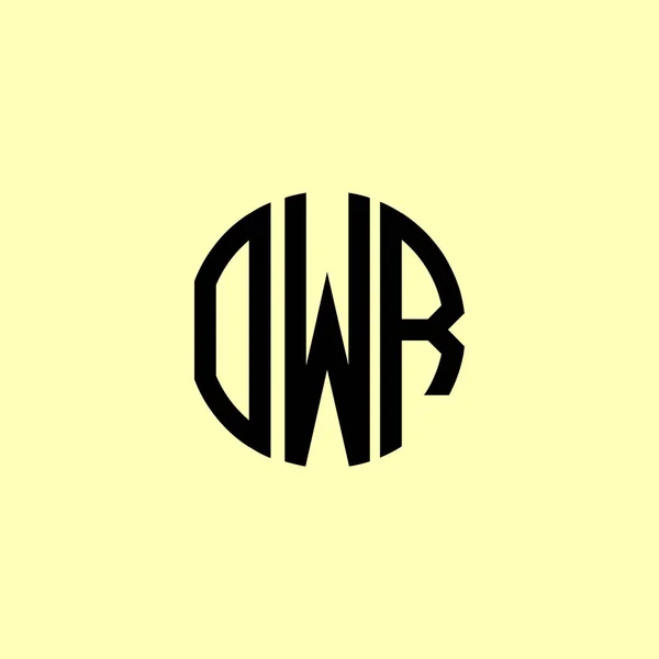 Creative Zaoblené Počáteční Písmena Owr Logo Bude Vhodné Pro Kterou — Stockový vektor