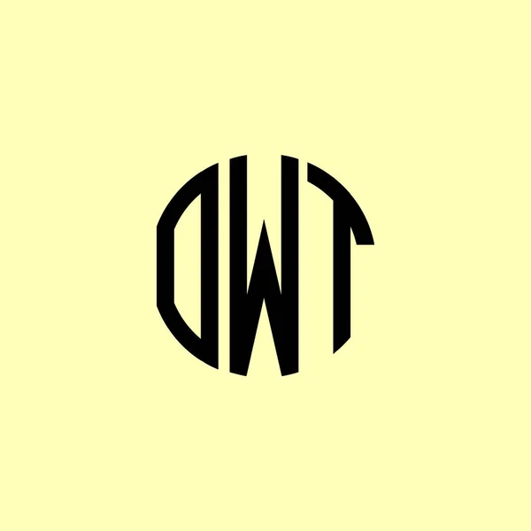 Lettres Initiales Arrondies Créatives Logo Owt Conviendra Pour Quelle Entreprise — Image vectorielle