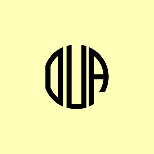Kreative Runde Anfangsbuchstaben Oua Logo Wird Geeignet Sein Für Welches — Stockvektor