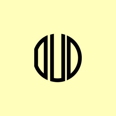 Yaratıcı Yuvarlak Baş harfler OUD logosu. Bu başlangıç için hangi şirket veya markanın adı uygun olacaktır.