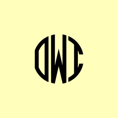 Yaratıcı Yuvarlak Harfler OWI logosu. Bu başlangıç için hangi şirket veya markanın adı uygun olacaktır.