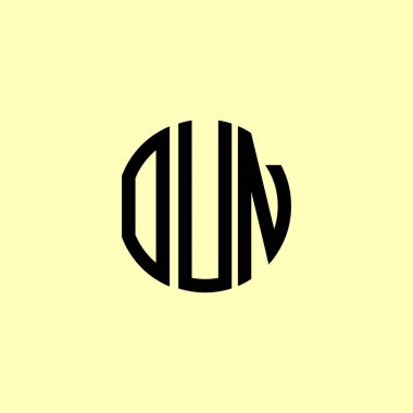 Yaratıcı Yuvarlak Harfler OUN logosu. Bu başlangıç için hangi şirket veya markanın adı uygun olacaktır.