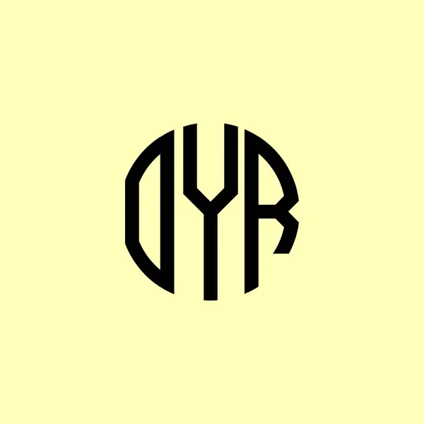 Creative Στρογγυλεμένα Αρχικά Γράμματα Λογότυπο Oyr Είναι Κατάλληλο Για Ποια — Διανυσματικό Αρχείο