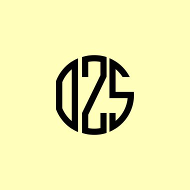 Yaratıcı Yuvarlak Baş harfler OZS logosu. Bu başlangıç için hangi şirket veya markanın adı uygun olacaktır.