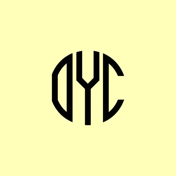 Creative Zaoblené Počáteční Písmena Oyc Logo Bude Vhodné Pro Kterou — Stockový vektor