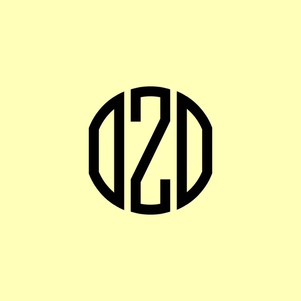 Creative Στρογγυλεμένα Αρχικά Γράμματα Λογότυπο Ozo Είναι Κατάλληλο Για Ποια — Διανυσματικό Αρχείο