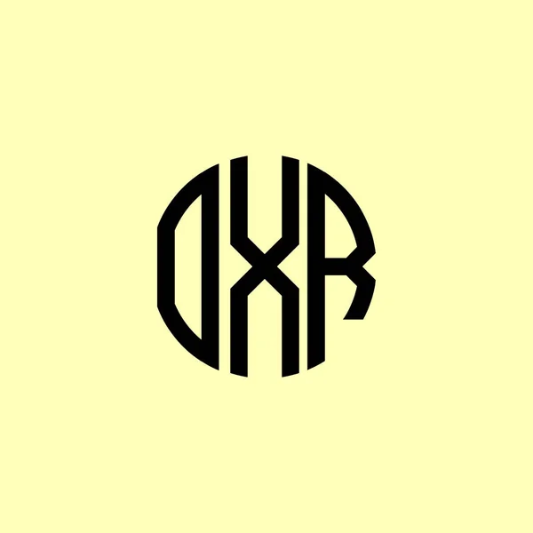Lettres Initiales Arrondies Créatives Logo Oxr Conviendra Pour Quelle Entreprise — Image vectorielle