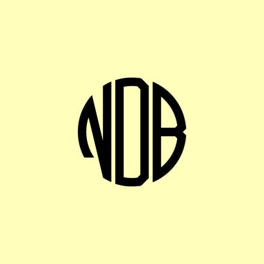 Yaratıcı Yuvarlak Baş harfler NOB logosu. Bu başlangıç için hangi şirket veya markanın adı uygun olacaktır.