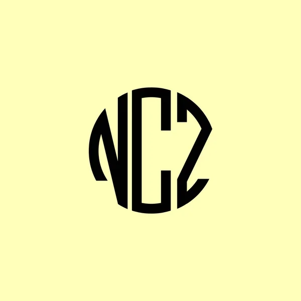 Logo Ncz Creative Zaoblené Počáteční Písmena Bude Vhodné Pro Kterou — Stockový vektor