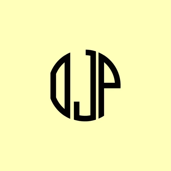 Kreative Runde Anfangsbuchstaben Ojp Logo Wird Geeignet Sein Für Welches — Stockvektor