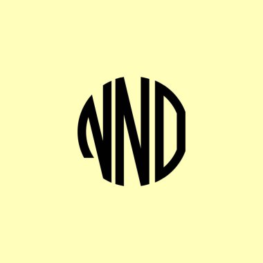 Yaratıcı Yuvarlak Harfler NNO logosu. Bu başlangıç için hangi şirket veya markanın adı uygun olacaktır.