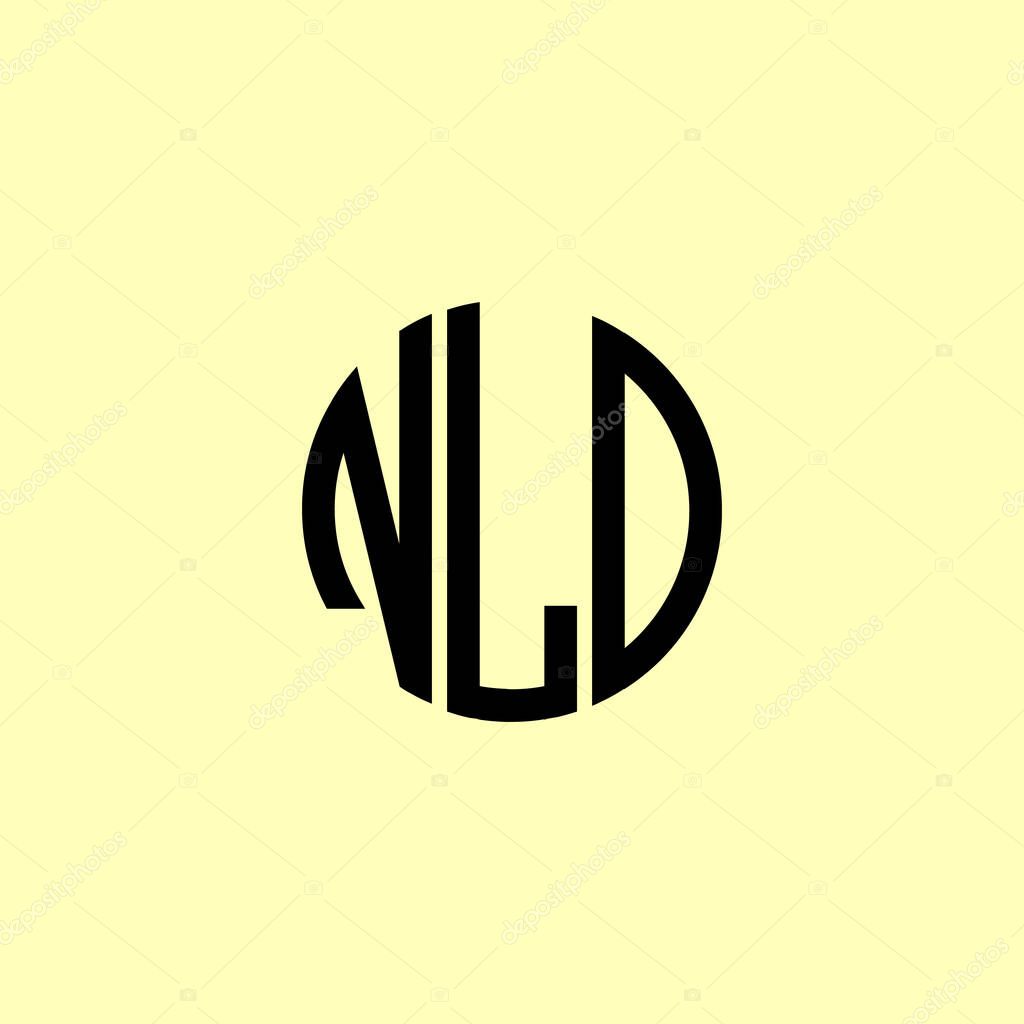 Creative Rounded Initial Letters NLD Logo. It will be suitable for which company or brand name start those initial.