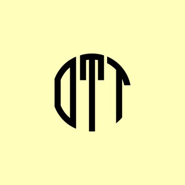 Yaratıcı Yuvarlak Harfler OTT logosu. Bu başlangıç için hangi şirket veya markanın adı uygun olacaktır.