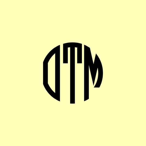 Kreative Runde Anfangsbuchstaben Otm Logo Wird Geeignet Sein Für Welches — Stockvektor