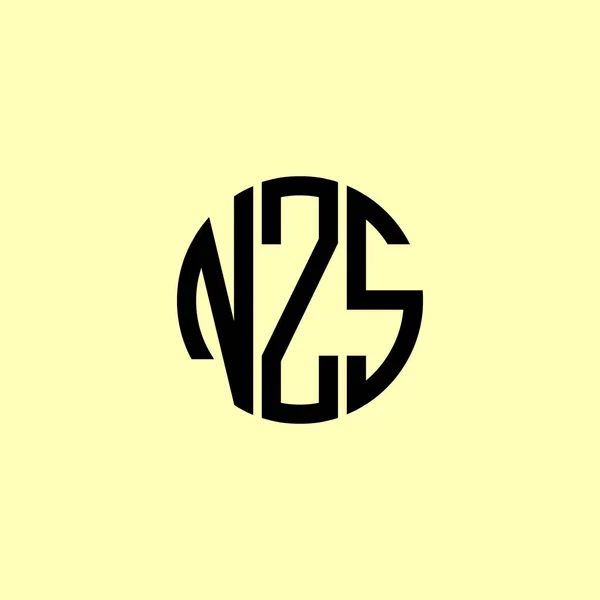 Creative Zaoblené Počáteční Písmena Nzs Logo Bude Vhodné Pro Kterou — Stockový vektor