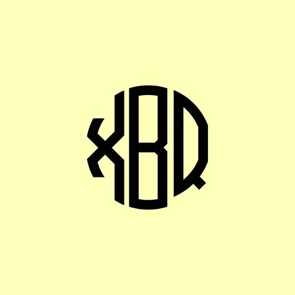 Kreativa Rundade Inledande Bokstäver Xbq Logotyp Det Kommer Att Vara — Stock vektor