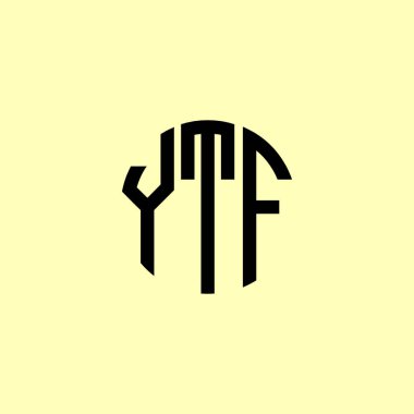 Yaratıcı Yuvarlak Baş harfler YTF logosu. Bu başlangıç için hangi şirket veya markanın adı uygun olacaktır.