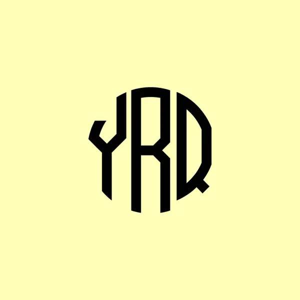 Letras Iniciales Redondeadas Creativas Yrq Logo Será Adecuado Para Qué — Archivo Imágenes Vectoriales