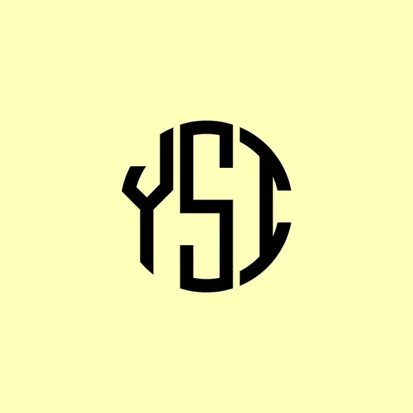 Letras Iniciales Redondeadas Creativas Ysi Logo Será Adecuado Para Qué — Vector de stock