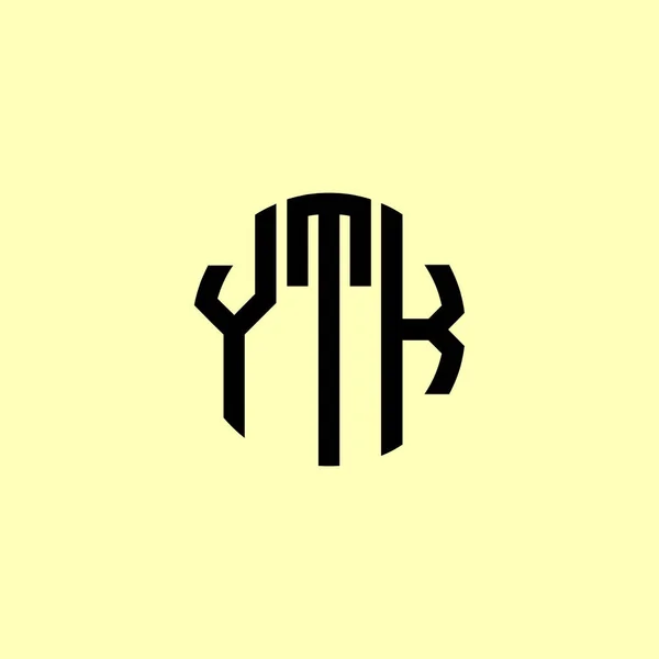 Creative Zaoblené Počáteční Písmena Ytk Logo Bude Vhodné Pro Kterou — Stockový vektor