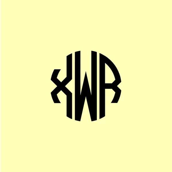 Logo Xwr Zakulacených Počátečních Písmen Creative Bude Vhodné Pro Kterou — Stockový vektor