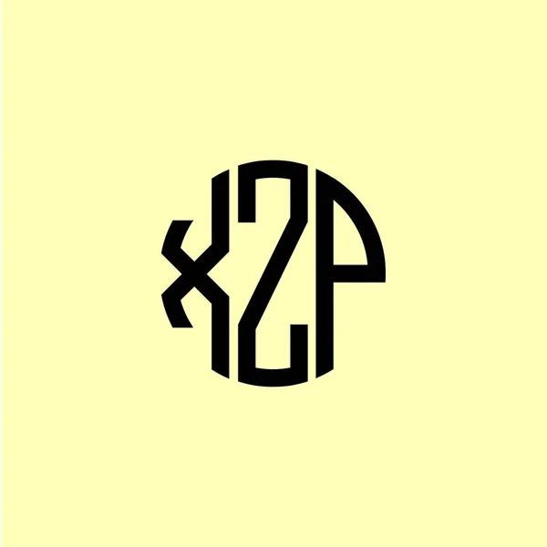 Creative Στρογγυλεμένα Αρχικά Γράμματα Λογότυπο Xzp Είναι Κατάλληλο Για Ποια — Διανυσματικό Αρχείο