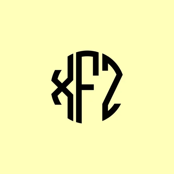 Kreatywne Zaokrąglone Początkowe Litery Logo Xfz Będzie Odpowiednie Dla Którego — Wektor stockowy