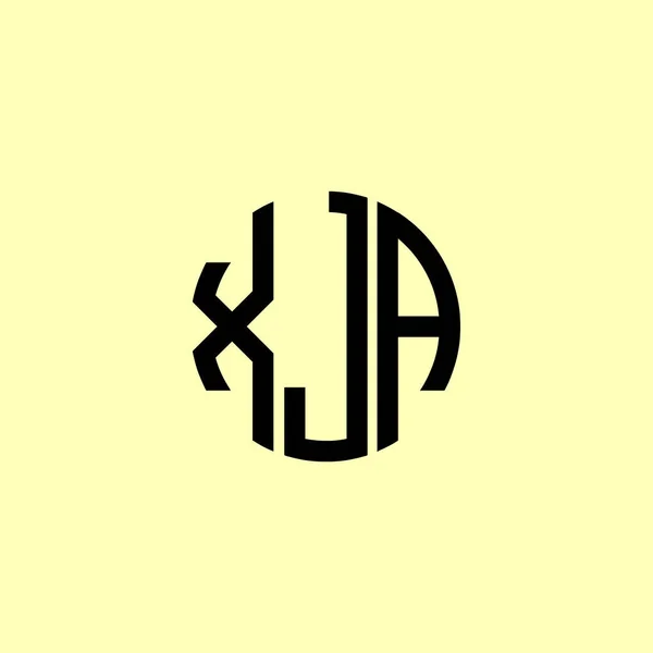 Kreative Runde Anfangsbuchstaben Xja Logo Wird Geeignet Sein Für Welches — Stockvektor