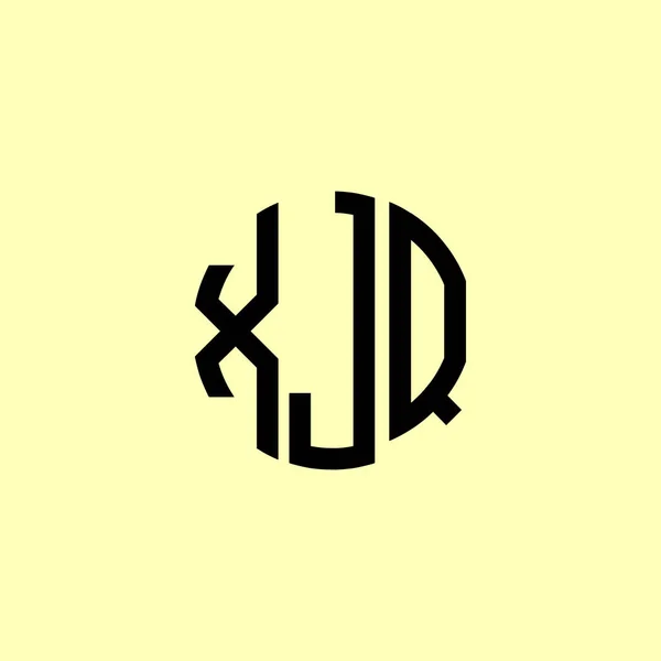 Kreatywne Zaokrąglone Początkowe Litery Logo Xjq Będzie Odpowiednie Dla Którego — Wektor stockowy