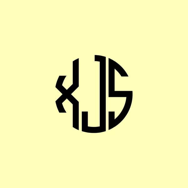 Creatieve Afgeronde Initialen Xjs Logo Het Zal Geschikt Zijn Voor — Stockvector