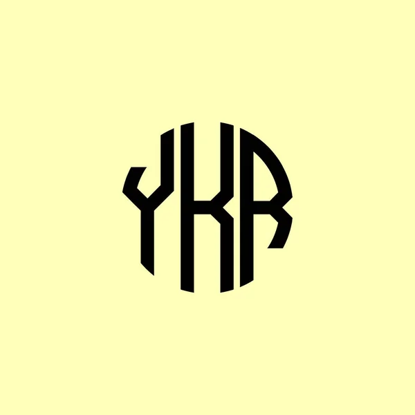 Creative Zaoblené Počáteční Písmena Ykr Logo Bude Vhodné Pro Kterou — Stockový vektor