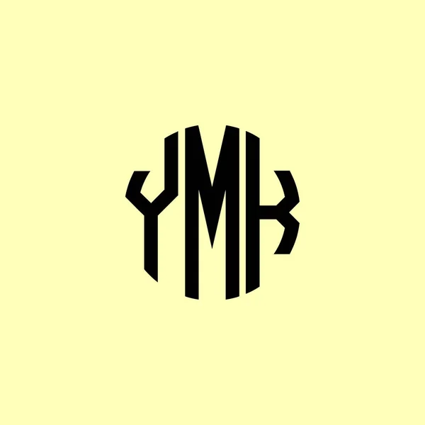 Creative Zaoblené Počáteční Písmena Ymk Logo Bude Vhodné Pro Kterou — Stockový vektor