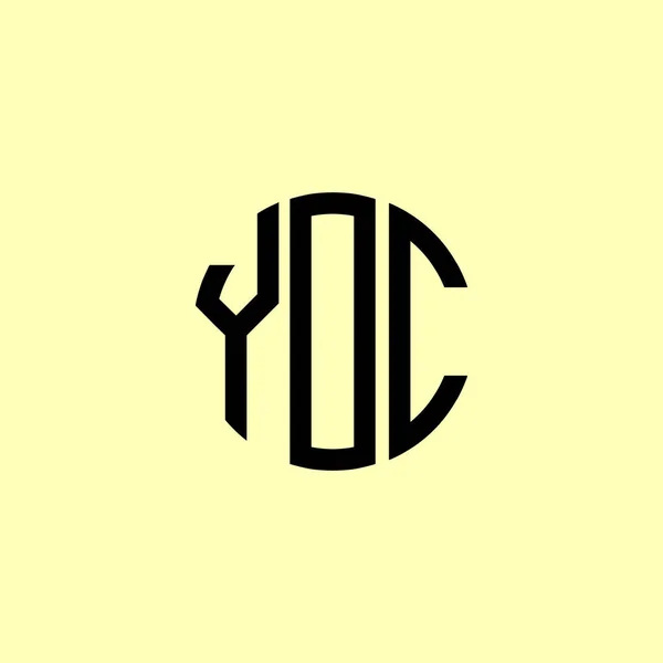 작품은 Yoc Logo 회사나 브랜드 단계에 적합할 것입니다 — 스톡 벡터