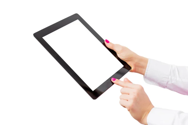 Tablet computer with empty screen — Stock Photo, Image